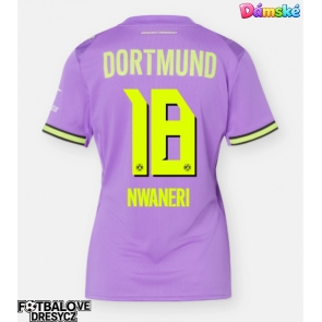 Borussia Dortmund Ethan Nwaneri #18 Dámské Alternativní Dres 2026-27 Krátký Rukáv Borussia Dortmund Ethan Nwaneri #18 Dámské Alternativní Dres 2026-27 Krátký Rukáv